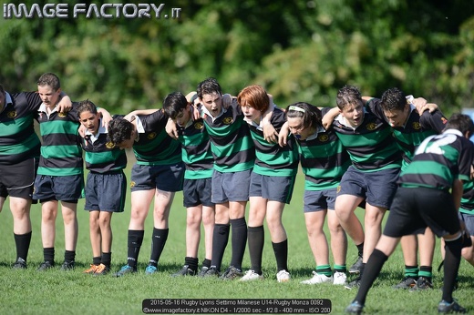 2015-05-16 Rugby Lyons Settimo Milanese U14-Rugby Monza 0092